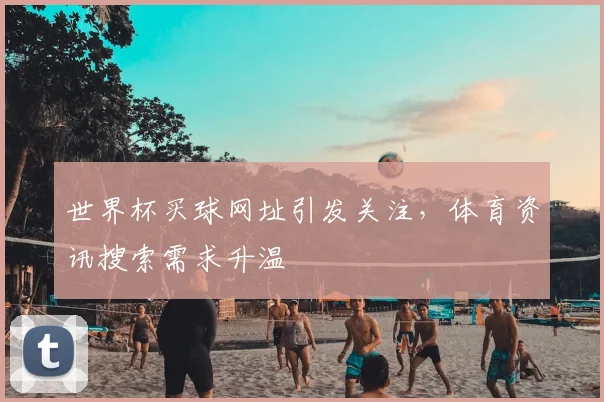 世界杯买球网址引发关注，体育资讯搜索需求升温